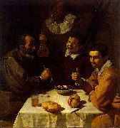 Drei Manner am Tisch Diego Velazquez